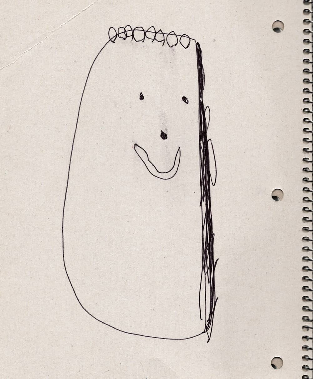 Artwork titled 'Dad's Face' on 2009