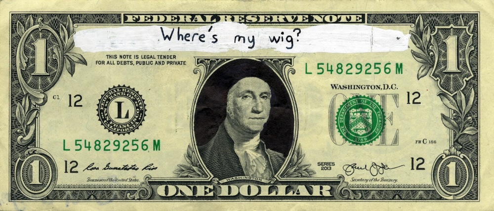 Artwork titled 'Where's my wig' on 2019