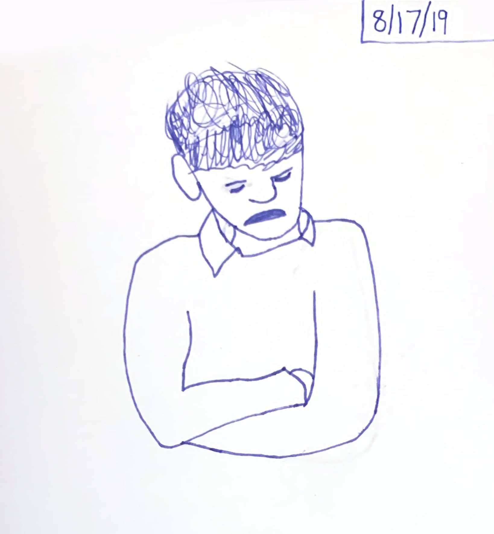 Artwork titled 'Dad Napping' on 2019.08.17